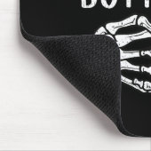 Ich bin mit dem Butterfly Skelett Hand Funny Hallo Mousepad (Ecke)