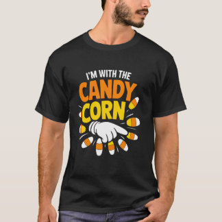 Ich bin mit dem Candy Corn glücklichen Halloween-A T-Shirt