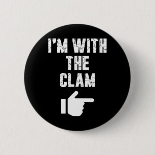 Ich bin mit dem Clam Fun Easy Playful Halloween Co Button