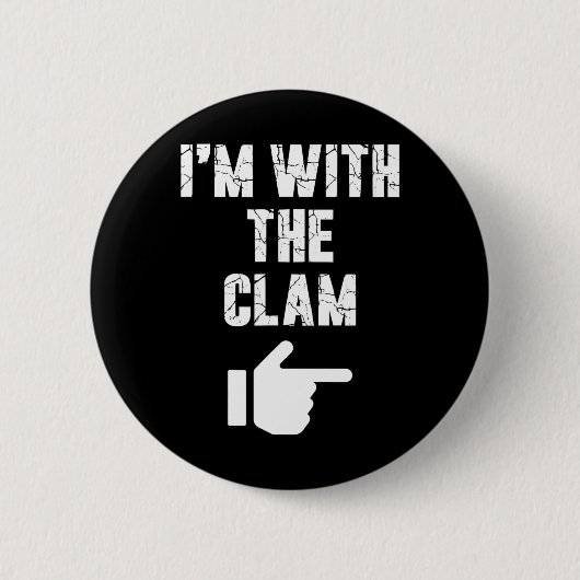 Ich bin mit dem Clam Fun Easy Playful Halloween Co Button (Vorderseite)