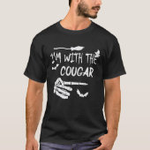 Ich bin mit dem Cougar-Matching-Cougar-Kostüm-Hall T-Shirt (Vorderseite)