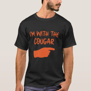 Ich bin mit dem Cougar Spaß Halloween Geburtstagsg T-Shirt