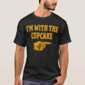 Ich bin mit dem Cupcake Funny Couple Halloween T-Shirt (Vorderseite)