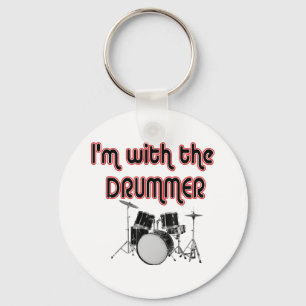ICH BIN MIT DEM DRUMMER SCHLÜSSELANHÄNGER