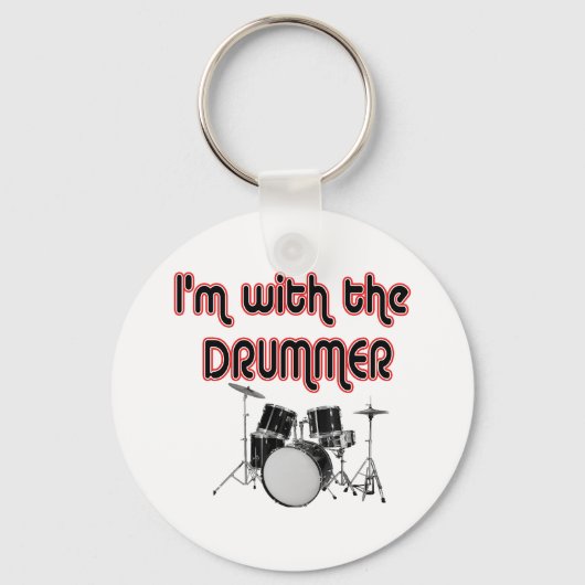 ICH BIN MIT DEM DRUMMER SCHLÜSSELANHÄNGER (Vorderseite)