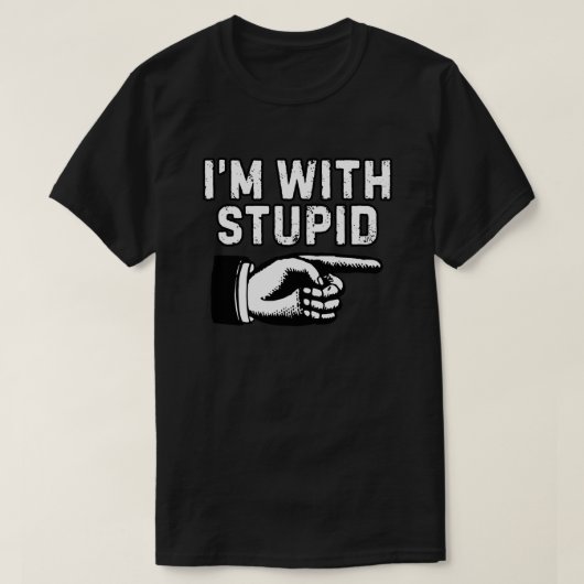 Ich bin mit dem dummen Zeigefinger T-Shirt (Design vorne)