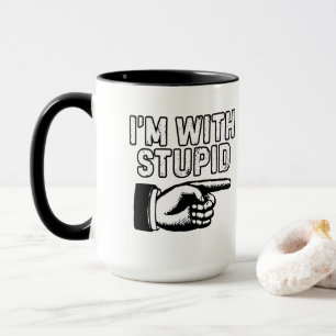Ich bin mit dem dummen Zeigefinger Tasse