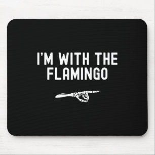 Ich bin mit dem Flamingo lustigen Halloween Spooky Mousepad