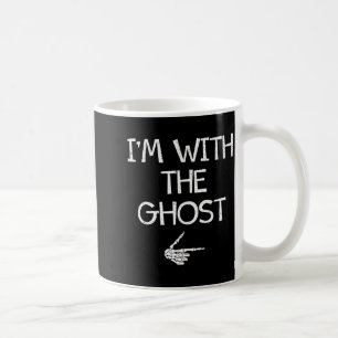 Ich bin mit dem Geist lustigen Halloween-Kostüm-Pa Kaffeetasse