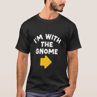 Ich bin mit dem Gnome Simple Last Minute Halloween T-Shirt