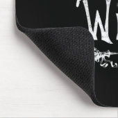 Ich bin mit dem Hexenfeuer Halloween Mousepad (Ecke)