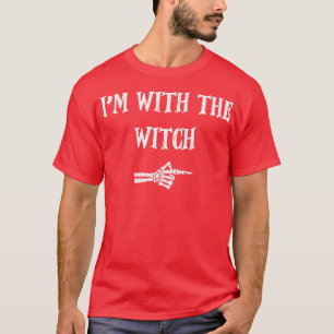 Ich bin mit dem Hexenmeister T-Shirt Funny Hallowe