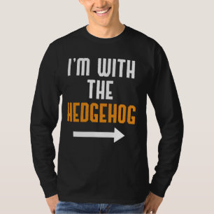 Ich bin mit dem Igel-Kostüm-Funny Halloween Coup T-Shirt