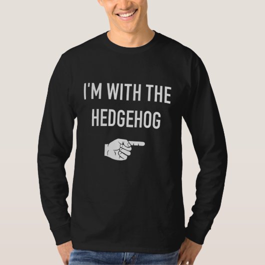 Ich bin mit dem Igel Matching Partner costume hal T-Shirt (Vorderseite)