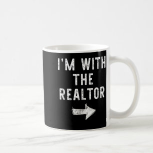 Ich bin mit dem Immobilienmakler Lustiges Hallowee Kaffeetasse