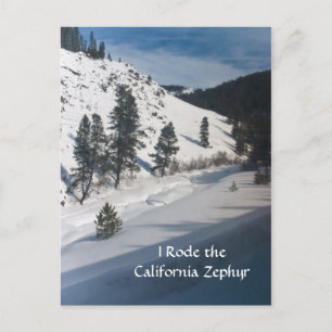 Ich bin mit dem kalifornischen Zephyr gefahren Postkarte