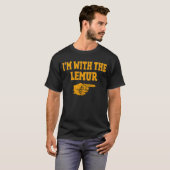 Ich bin mit dem Lemur-Funny-Paar-Halloween-Kostüm T-Shirt (Vorne ganz)