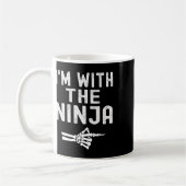 Ich bin mit dem Ninja Funny Skeleton Halloween Mat Kaffeetasse (Links)