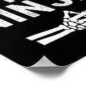 Ich bin mit dem Ninja Funny Skeleton Halloween Mat Poster (Ecke)