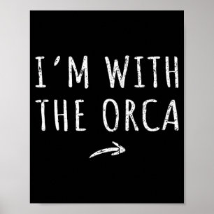 Ich bin mit dem Orca passenden faulen Halloween-Ko Poster