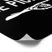 Ich bin mit dem Pickle Funny Halloween Pickle Skel Poster (Ecke)