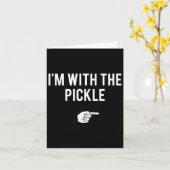 Ich bin mit dem Pickle Halloween Kostüm Party Matc Karte (Gelbe Blume)