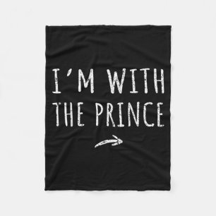 Ich bin mit dem Prinzen passendes faules Halloween Fleecedecke