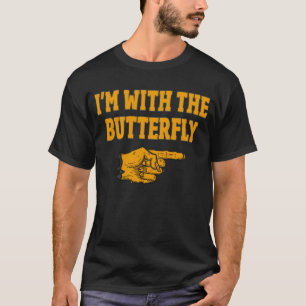 Ich bin mit dem Schmetterling-Matching-Halloween-K T-Shirt