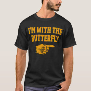 Ich bin mit dem Schmetterling-Matching-Halloween-K T-Shirt