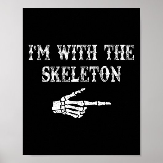 Ich bin mit dem Skeleton Hand Halloween Coupé Cost Poster (Vorne)
