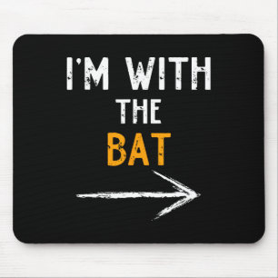 Ich bin mit dem T-Kostüm Halloween-Paar Matching Mousepad