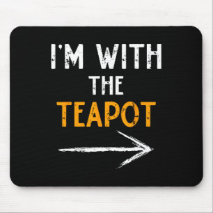 Ich bin mit dem Teekessel Halloween-Paar Match Mousepad