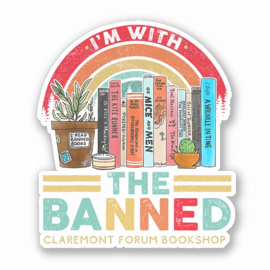 Ich bin mit dem verbotenen Aufkleber (Vorderseite)