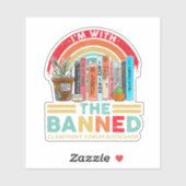 Ich bin mit dem verbotenen Aufkleber (Blatt)