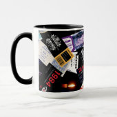 Ich bin mit dem Verbotenen Schwarz Tasse (Links)