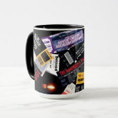 Ich bin mit dem Verbotenen Schwarz Tasse (Vorderseite Links)