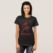 Ich bin mit dem Werwolf für Wölfe Fans T-Shirt (Vorne ganz)