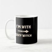 Ich bin mit dem Y Hexenkostüm Party Match Kaffeetasse (Links)