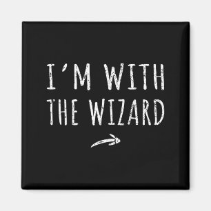 Ich bin mit dem Zauberer passendes faules Hallowee Magnet