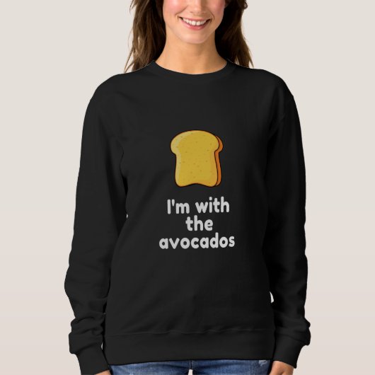Ich bin mit den Avocados Funny Easy Lazy Halloween Sweatshirt (Vorderseite)