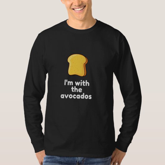 Ich bin mit den Avocados Funny Easy Lazy Halloween T-Shirt (Vorderseite)