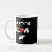 Ich bin mit den ClownHalloween-Kostümen Kaffeetasse (Links)