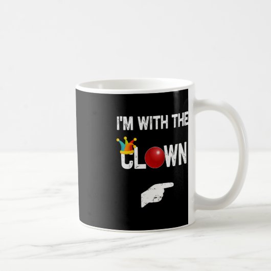 Ich bin mit den ClownHalloween-Kostümen Kaffeetasse (Rechts)