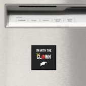 Ich bin mit den ClownHalloween-Kostümen Magnet (In Situ (Geschirrspüler))