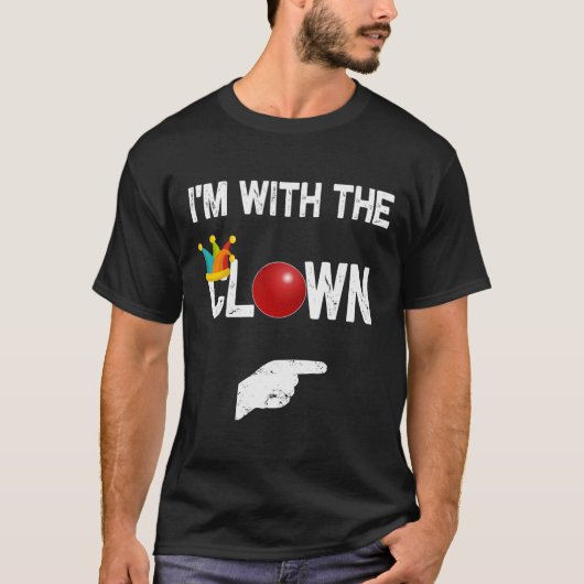 Ich bin mit den ClownHalloween-Kostümen T-Shirt (Vorderseite)