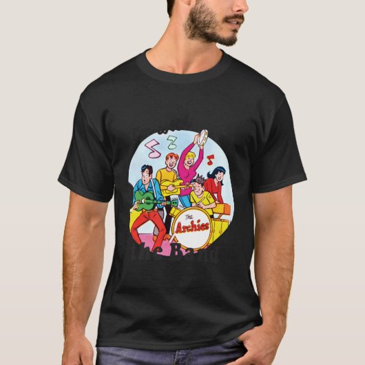 Ich bin mit den Comicen der Band T-Shirt (Vorderseite)