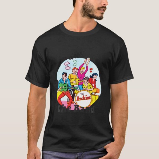 Ich bin mit den Comicen der Band T-Shirt (Vorderseite)