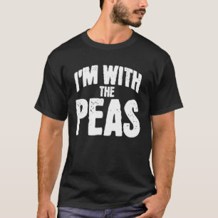 Ich bin mit den Erbsen lustige passende Halloween- T-Shirt
