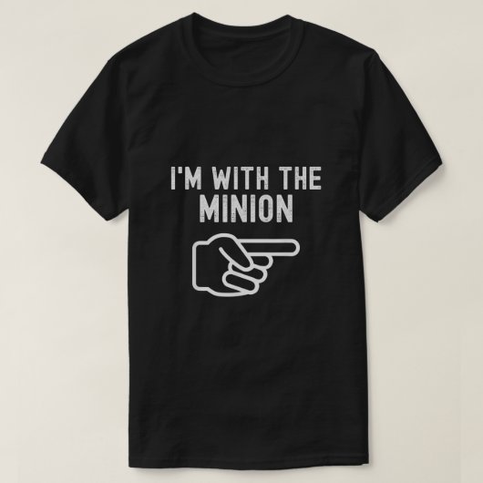 Ich bin mit den Minion Funny Paares Matching Hallo T-Shirt (Design vorne)