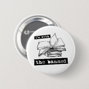 ich bin mit den verbotenen Büchern Button